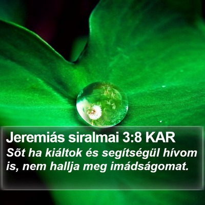 Jeremiás siralmai 3:8 KAR Bible Verse Image