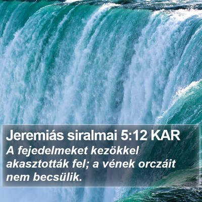 Jeremiás siralmai 5:12 KAR Bible Verse Image
