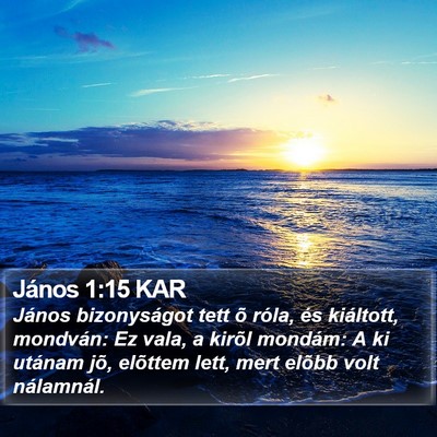 János 1:15 KAR Bible Verse Image