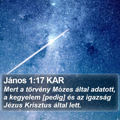 János 1:17 KAR Bible Verse Image