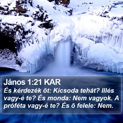 János 1:21 KAR Bible Verse Image
