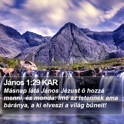 János 1:29 KAR Bible Verse Image