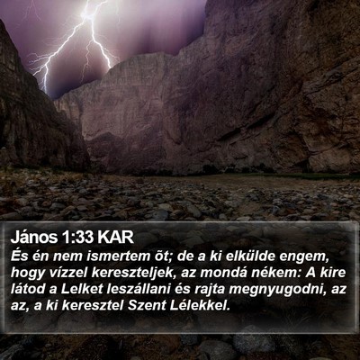János 1:33 KAR Bible Verse Image
