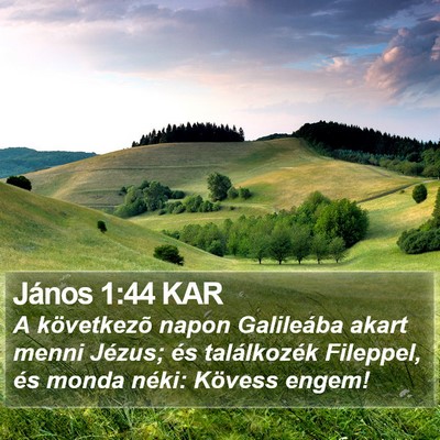 János 1:44 KAR Bible Verse Image
