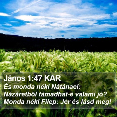 János 1:47 KAR Bible Verse Image