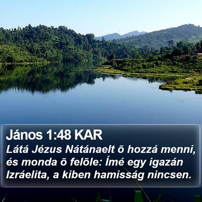 János 1:48 KAR Bible Verse Image
