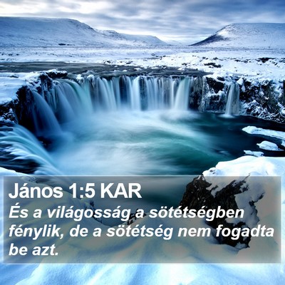 János 1:5 KAR Bible Verse Image