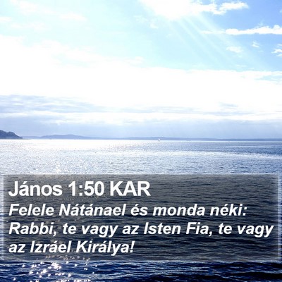 János 1:50 KAR Bible Verse Image