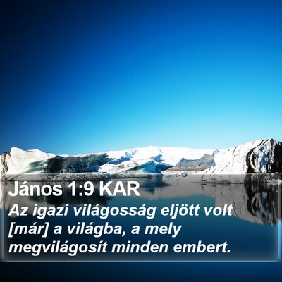 János 1:9 KAR Bible Verse Image