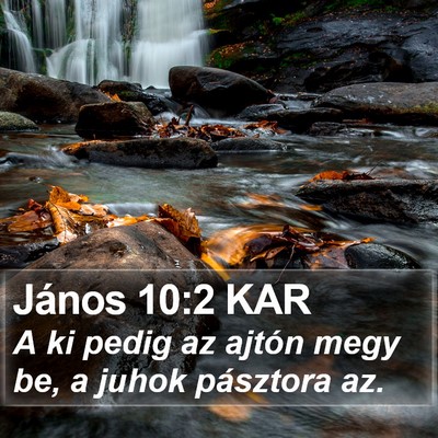 János 10:2 KAR Bible Verse Image