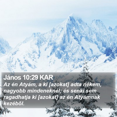 János 10:29 KAR Bible Verse Image