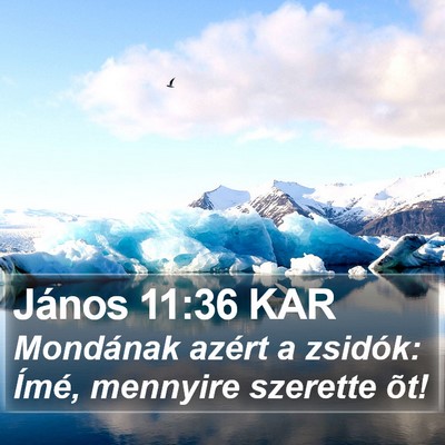 János 11:36 KAR Bible Verse Image