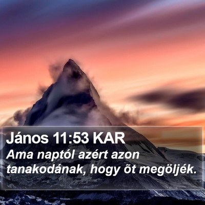 János 11:53 KAR Bible Verse Image