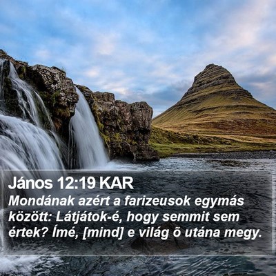 János 12:19 KAR Bible Verse Image