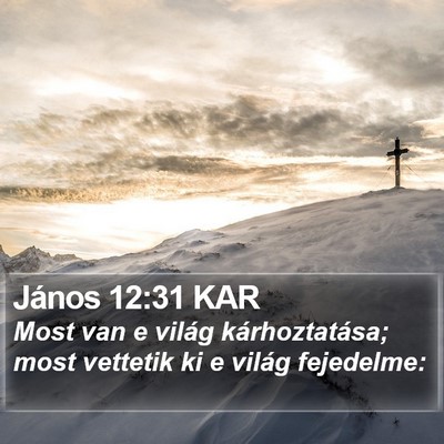 János 12:31 KAR Bible Verse Image