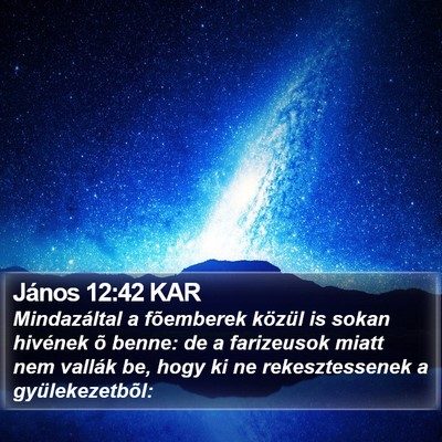 János 12:42 KAR Bible Verse Image