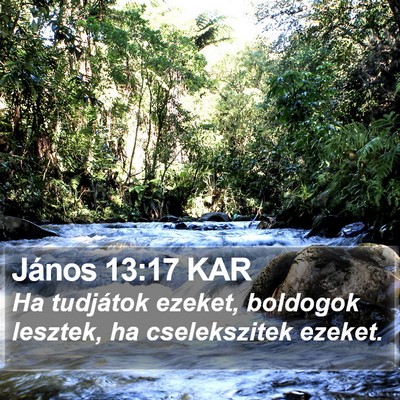 János 13:17 KAR Bible Verse Image