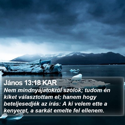 János 13:18 KAR Bible Verse Image
