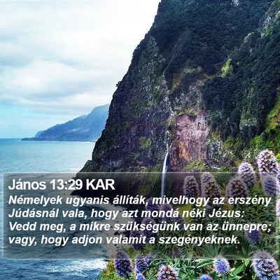 János 13:29 KAR Bible Verse Image