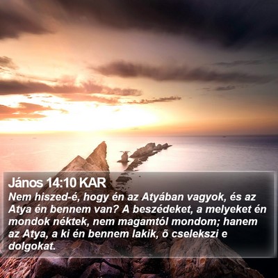 János 14:10 KAR Bible Verse Image