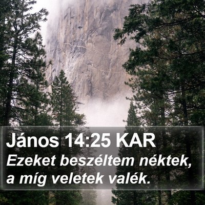 János 14:25 KAR Bible Verse Image