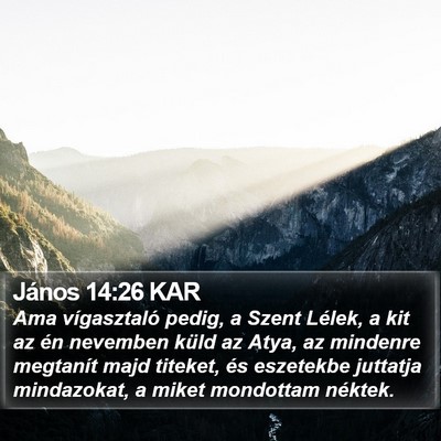 János 14:26 KAR Bible Verse Image
