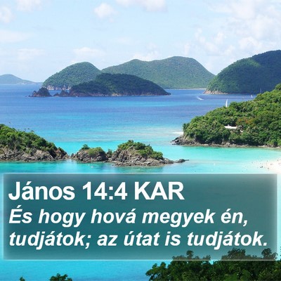 János 14:4 KAR Bible Verse Image