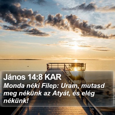 János 14:8 KAR Bible Verse Image