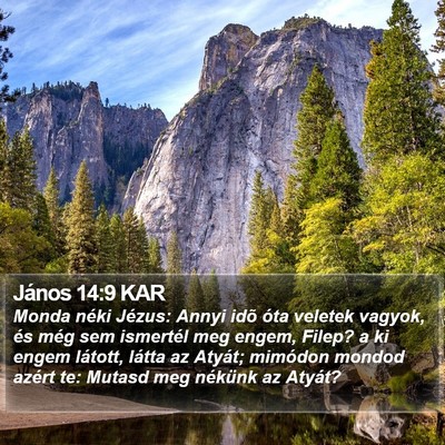 János 14:9 KAR Bible Verse Image