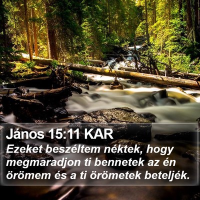 János 15:11 KAR Bible Verse Image