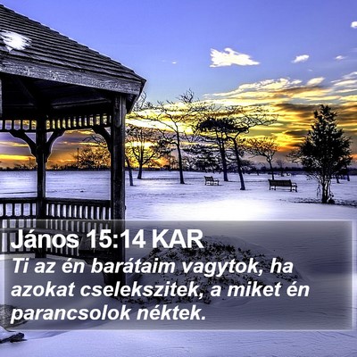 János 15:14 KAR Bible Verse Image