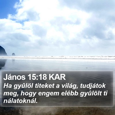 János 15:18 KAR Bible Verse Image