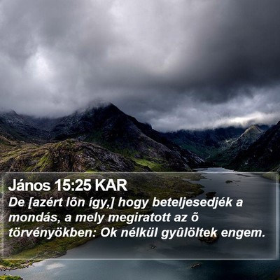 János 15:25 KAR Bible Verse Image