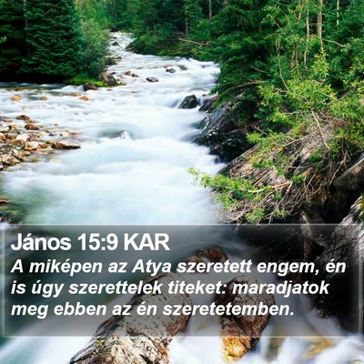 János 15:9 KAR Bible Verse Image
