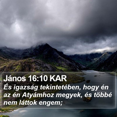 János 16:10 KAR Bible Verse Image