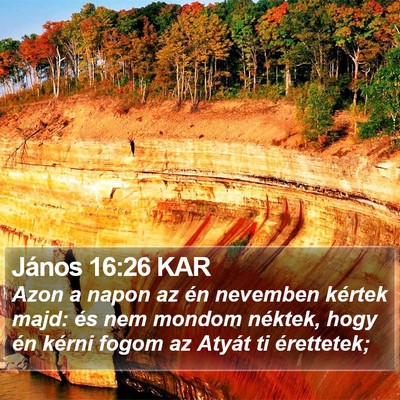 János 16:26 KAR Bible Verse Image
