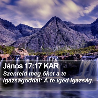 János 17:17 KAR Bible Verse Image