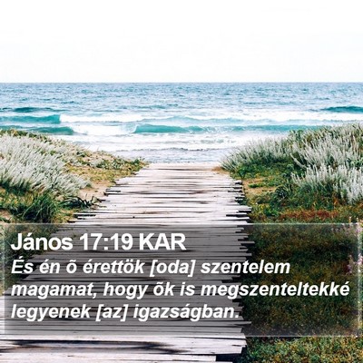 János 17:19 KAR Bible Verse Image