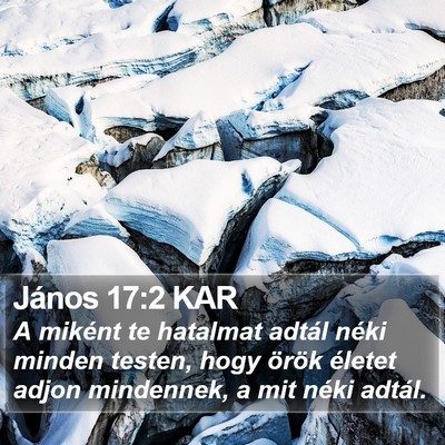János 17:2 KAR Bible Verse Image