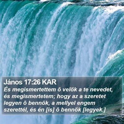 János 17:26 KAR Bible Verse Image