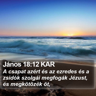 János 18:12 KAR Bible Verse Image
