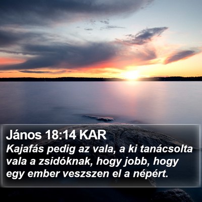 János 18:14 KAR Bible Verse Image