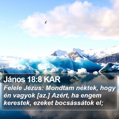 János 18:8 KAR Bible Verse Image