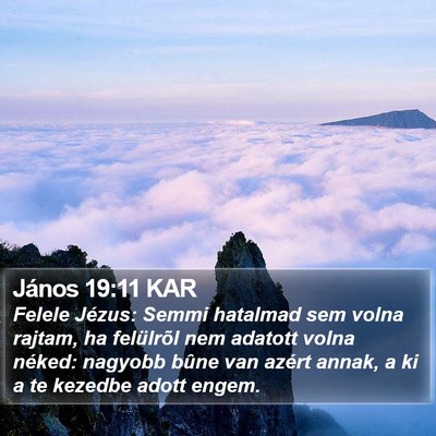 János 19:11 KAR Bible Verse Image