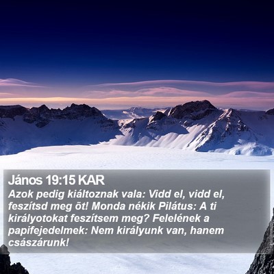 János 19:15 KAR Bible Verse Image