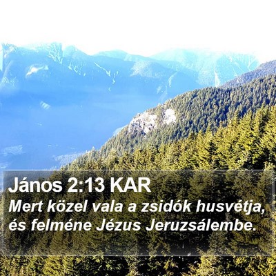 János 2:13 KAR Bible Verse Image