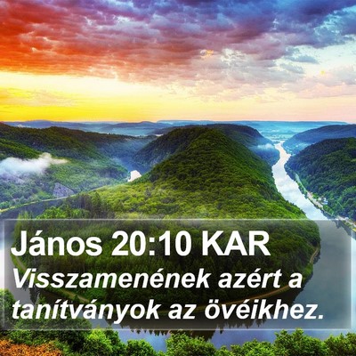 János 20:10 KAR Bible Verse Image