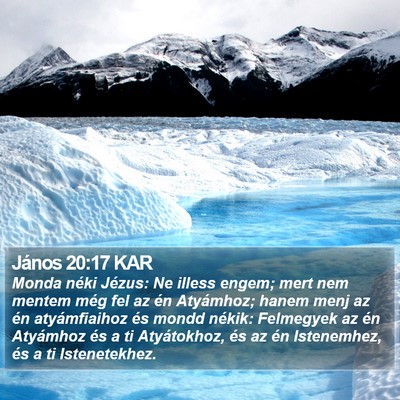 János 20:17 KAR Bible Verse Image