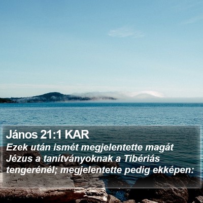 János 21:1 KAR Bible Verse Image