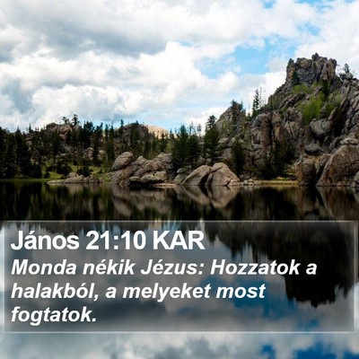 János 21:10 KAR Bible Verse Image